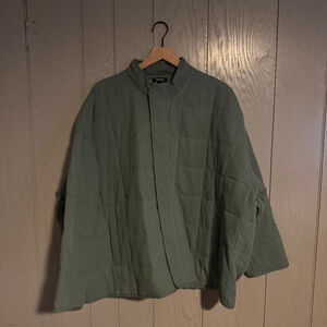 NWT Torrid Quilted Drop Shoulder Jacket — Dark Forest Green